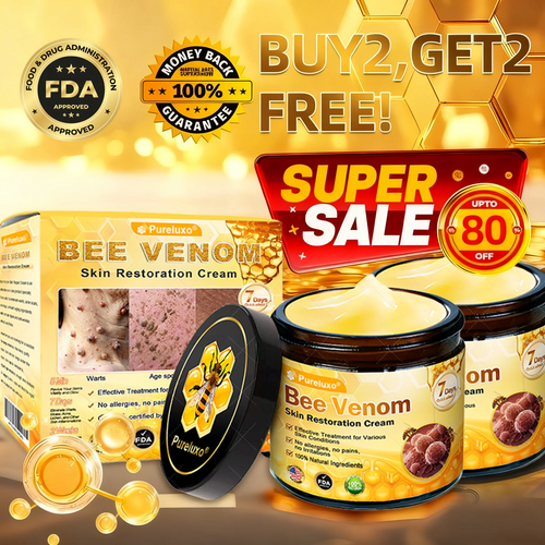 Made and Shipped from USA ✨ Pureluxo® Bee Venom Skin Restoration Cream ⏰ LAST DAY 80% OFF🛒