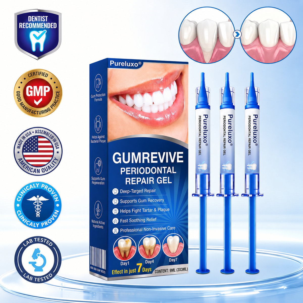 🇪🇸Pureluxo® 🦷Gel de reparación periodontal GumRevive🌿