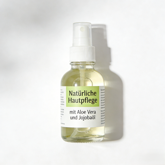 🌿 Cuidado natural de la piel con aloe vera y aceite de jojoba – Spray hidratante para rostro y piel